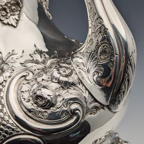 1868 年英國古董純銀茶壺 815 克羅伯特哈珀